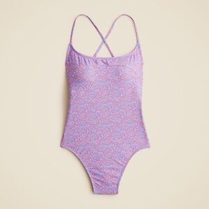 NWT J.Crew Curved One-Piece Swimsuit - Summer Fields floral Size 10